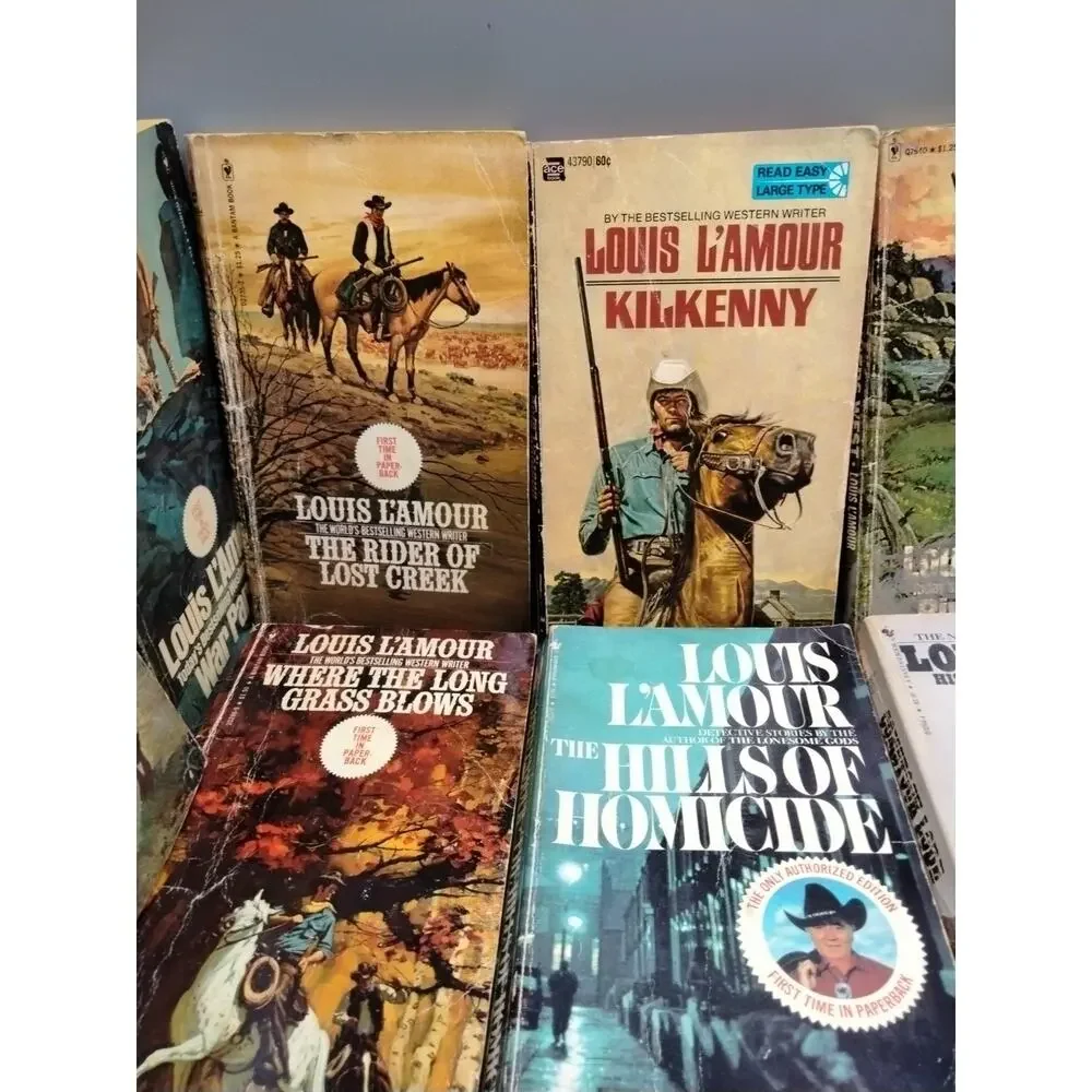 Lot of 23 Louis L'Amour Vintage Western Paperback Books No Duplicates Lot (1)